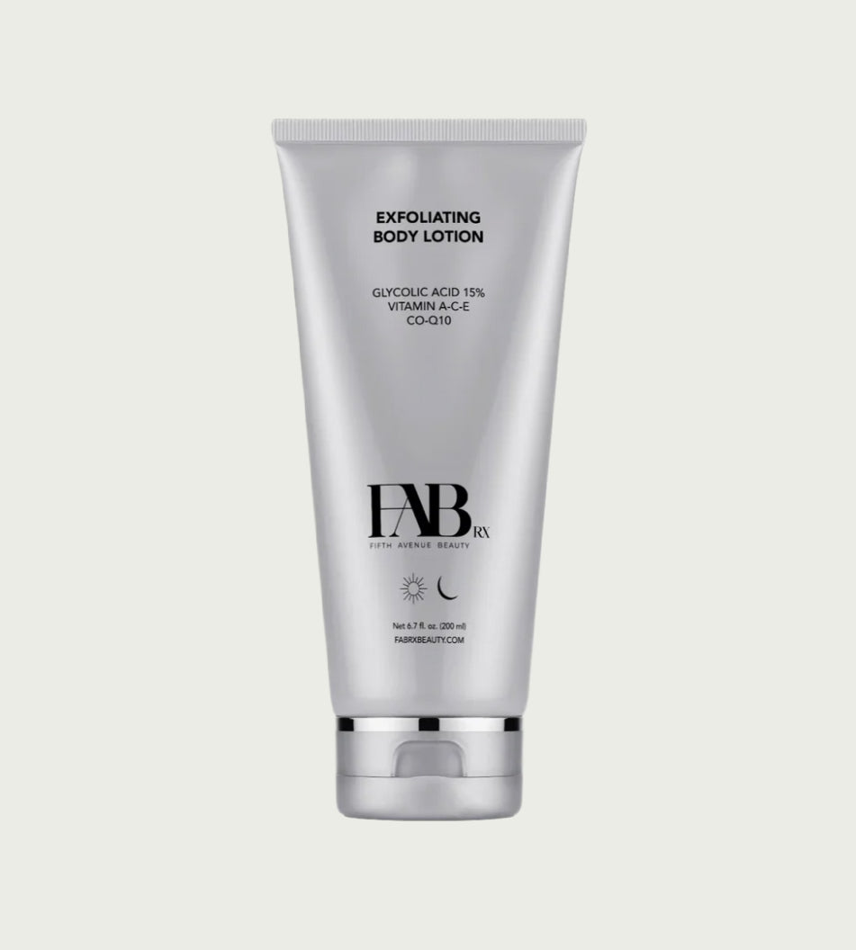 Exfoliating body lotion